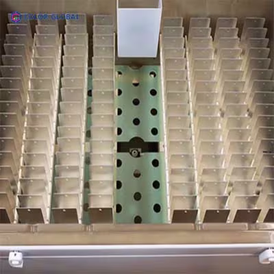 04 Q-FOG SSP and CCT Chamber Tester avif 03-รูปการวาง Q-Panel ในเครื่องทดสอบการกัดกร่อน Q-FOG SSP and CCT