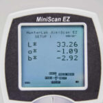 หน้าจอเครื่องวัดสี MiniScan EZ