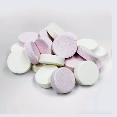 ตัวอย่าง Vitamins Tablets ก่อนบดด้วยเครื่องบดตัวอย่าง FRITSCH
